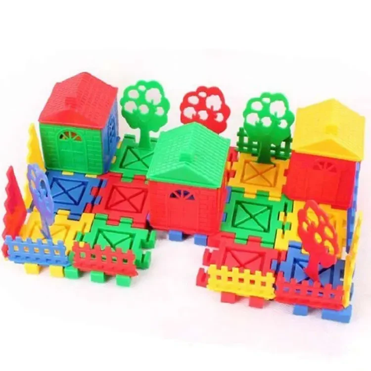 Block Set Educational Building Train Blocks For Kids -22 Pcs Plastic Building Block Set Toy For Kids (Multicolor) - Toys