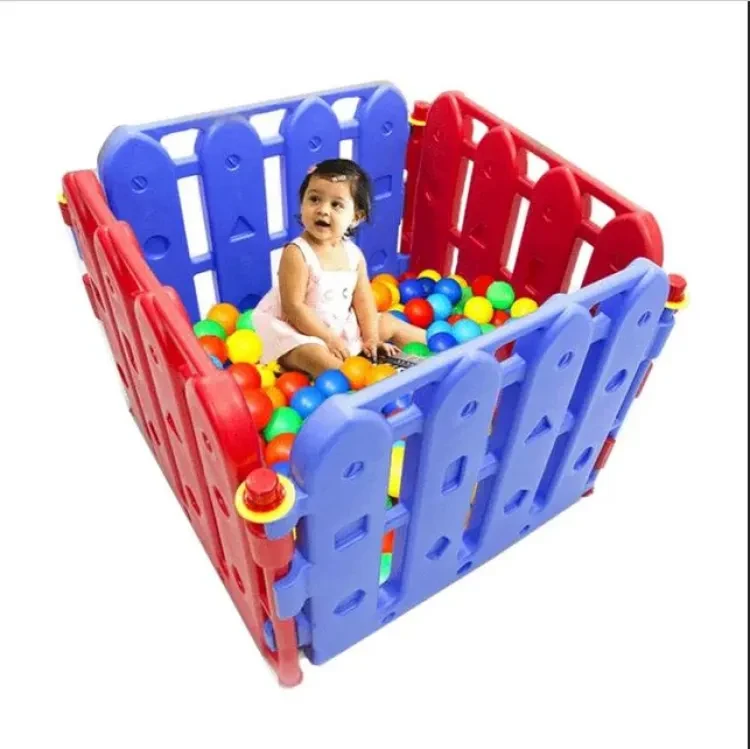 Baby Playpens playground 4 Parts fences With 100 pcs Ball- 36''x36"