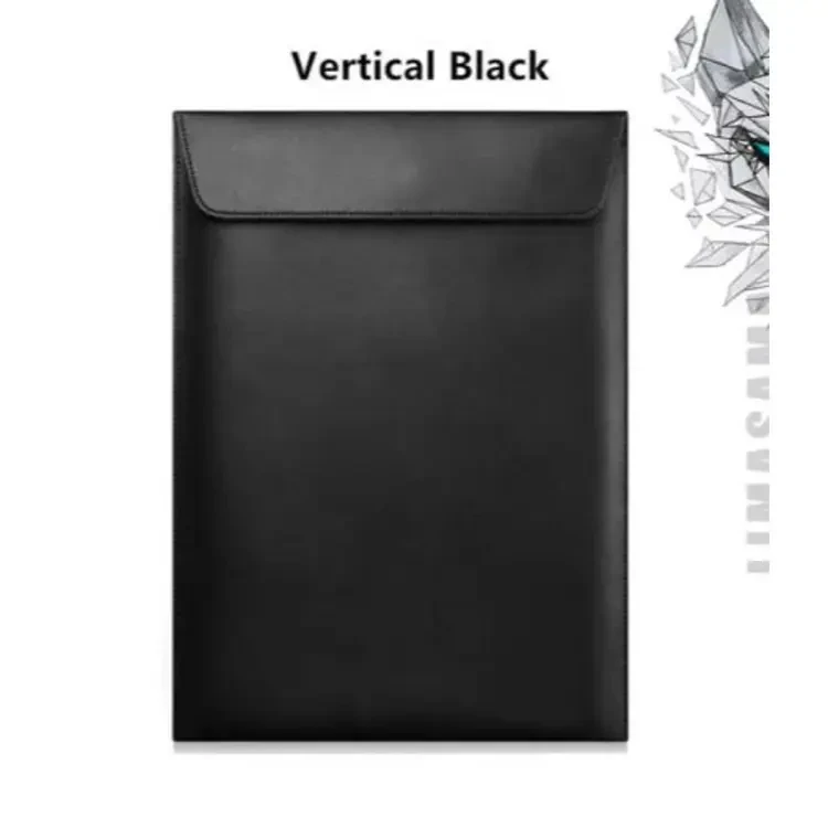 Waterproof Laptop Sleeve Bag Laptop Pouch Bag 13"- 15.6 " Pu Black Color - Laptop Cover