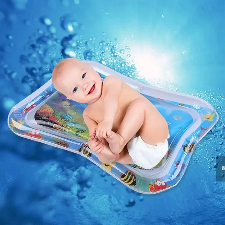 Baby Water Play Mat Inflatable Cushion Infant Tummy Time Playmat