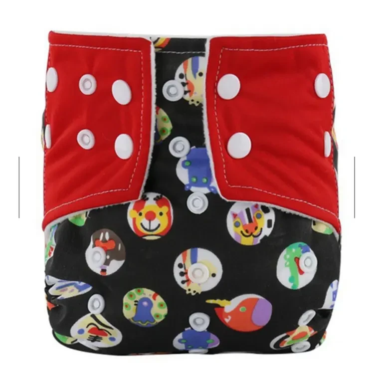 Printed Washable Adjustable Diaper Pant For 2-22 Kgs Baby (With 1 Piece Heavy 4 Layer Pad)