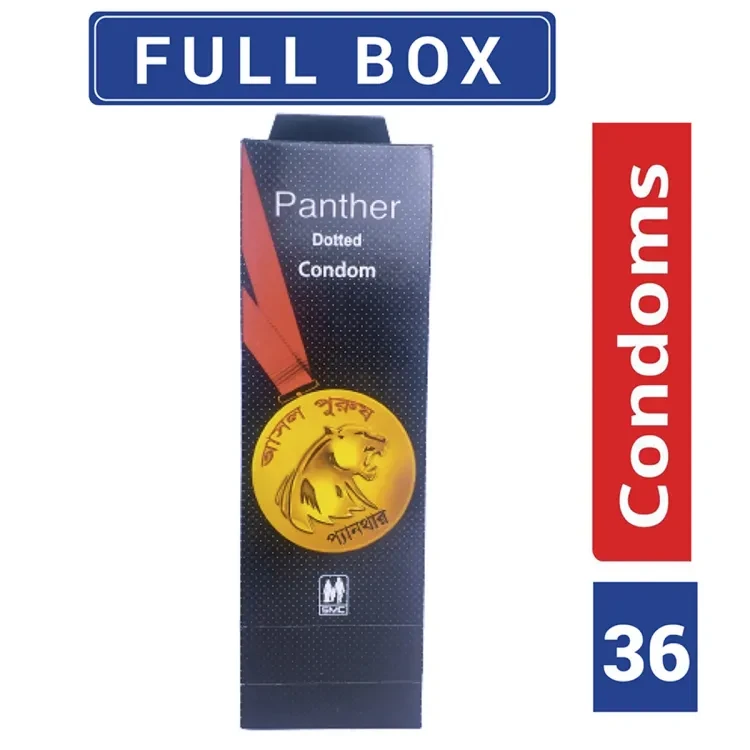 Panther - Dotted Condom - Full Box - 3x12 - 36pcs