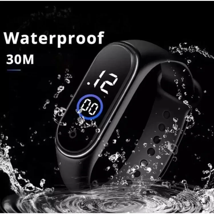 LED Sports Watch for men 30m Waterproof, Fashion LED Watch, Silicon New Touch Watch