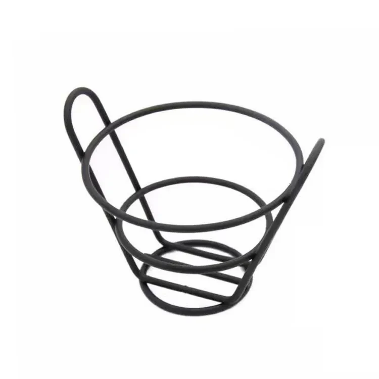Metal Wire Basket Bread Table Decor for Kitchen Restaurant Display Basket Chips Barrel Potato French Fries Basket Tableware Snack Container Food Bucket