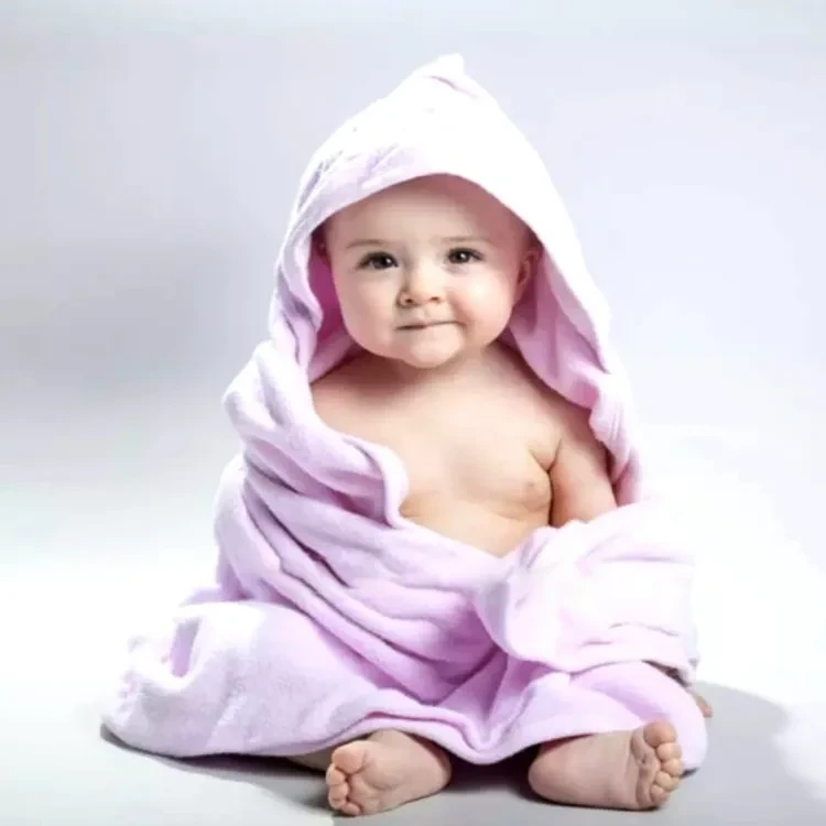 Baby Cap Velvet Towel, Washable, Size 32''*30''
