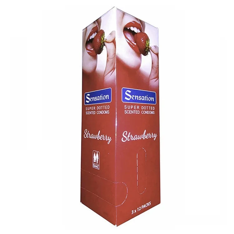 Sensation Strawberry Condom - 36 Pieces