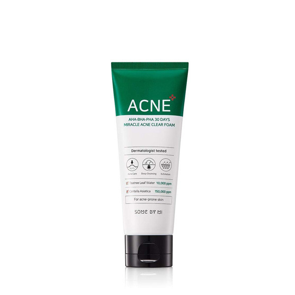 Some By Mi AHA BHA PHA 30 Days Miracle Acne Clear Foam 100ml