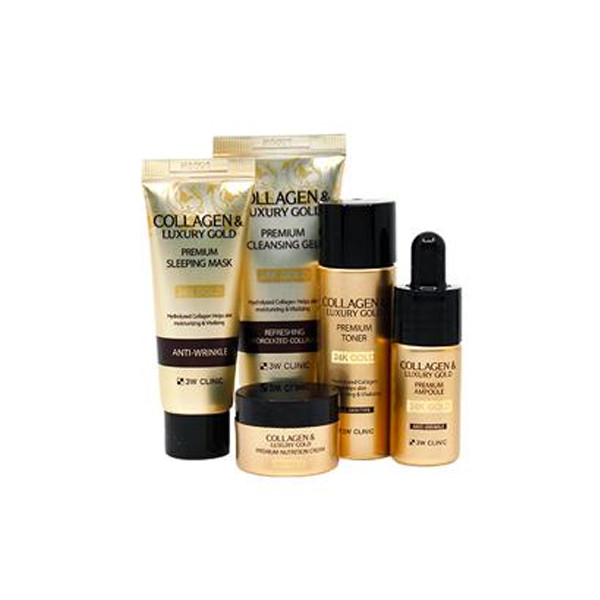 3W Clinic Collagen & Luxury 24K Gold Special Starter Kit