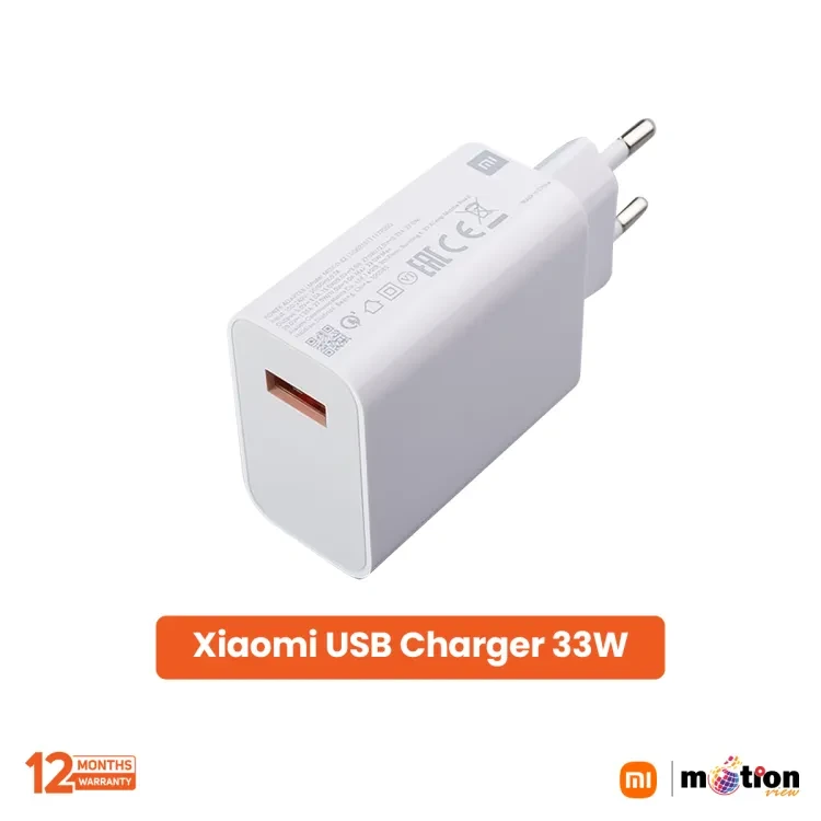 Xiaomi MI Charger 3A 33W Turbo Charging Adapter EU – White