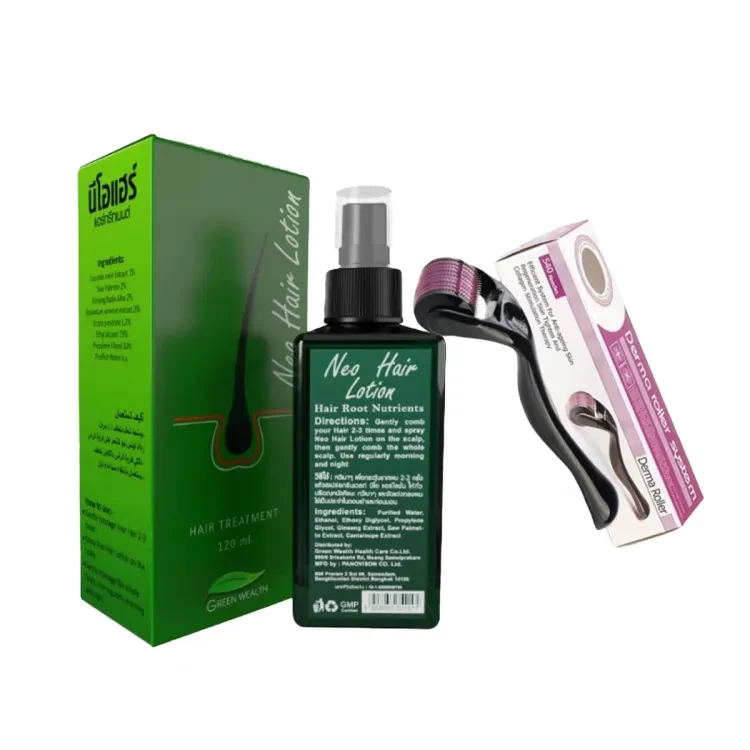 Neo Hair Lotion Plus 1mm Derma Roller For Advanced Hair Growth