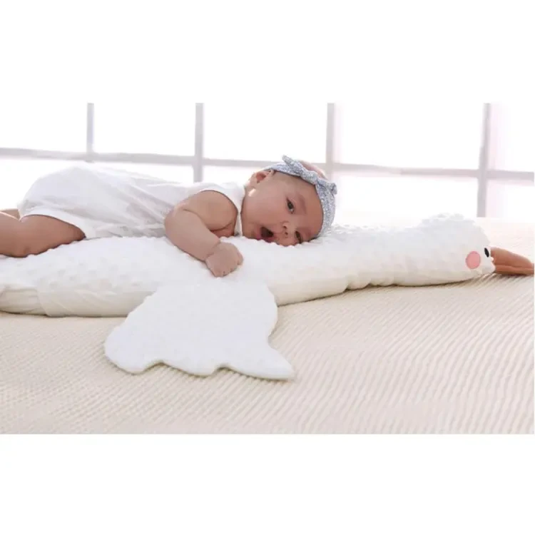 White Goose Pillow Soothing Tummy Baby, Anti-flatulence Comfort Doll