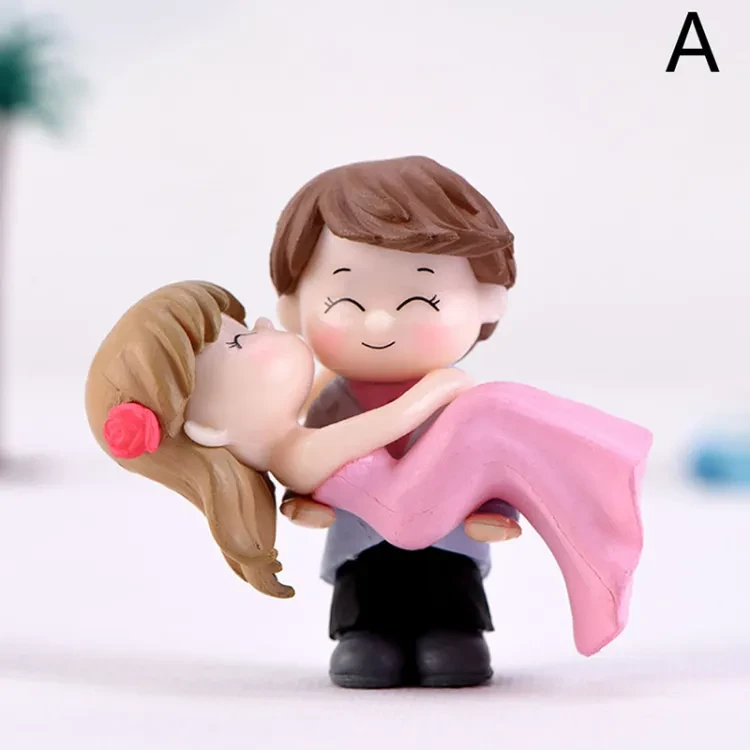 Creek 1set Sweet Lovers DIY Mini Miniature Figurine Dollhouse Decor Micro Landscape