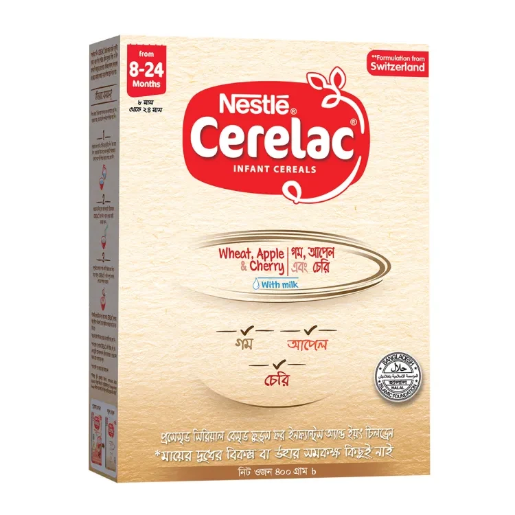 CERELAC Stage 2 Wheat & Apple, Cherry with Milk 350g BiB