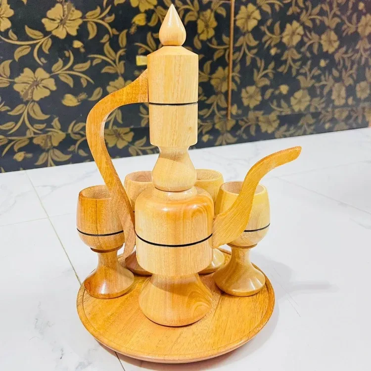 Wooden Kettle Set 4 pics