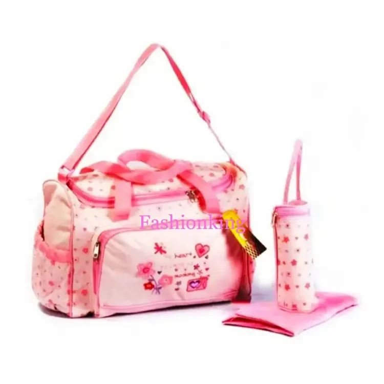 Baby Diaper Bag - 2pcs - Purple