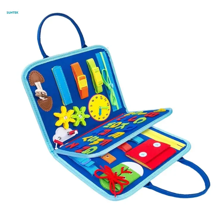 Busy Board Montessori Toys for Toddlers Sensory Toys Gifts for 1 2 3 4 Year Old Boys Girls Preschool Toddler Activities Educational Travel Toy