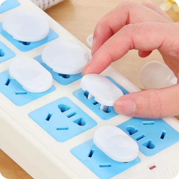 10 pcs US Power Socket Outlet Plug Protective Cover Baby Safety Protector Anti Electric Shock