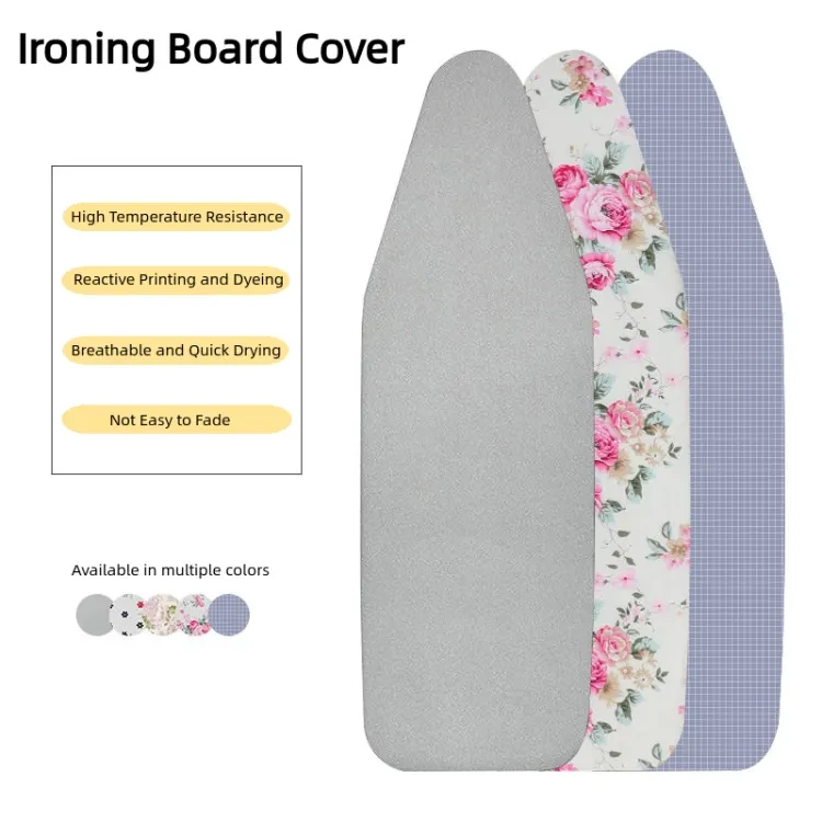 Heat Insulation Ironing Board Padded Cover, Thickened ,with Rope Buck, Durable Breathable Ironing Board Cover, for Replacement Gift Household
