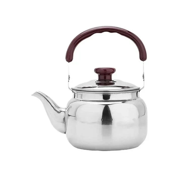 0.5L/0.75L/1L/2L Portable For Gas Stove Ergonomic Handle Camping Water Pot Whistling Kettle Teakettle Teapot for Trips Water Kettle