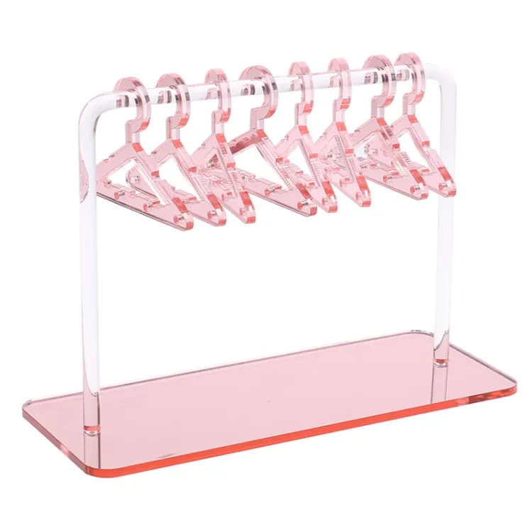 1set Earring Show Case Acrylic Hanger Shape Tabletop Earring Display Holder