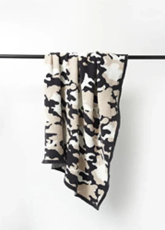 Aln Low Moq Jacquard Soft Beach Wniter Luxury Knitted Leopard Robes Polyester Baby Feather Yarn Weight Knit Throw Camo Blanket