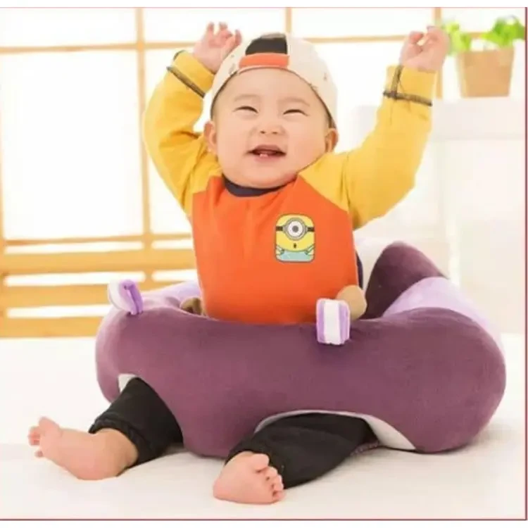 High-Quality Soft Plush Sofa for Babies | Newborn Baby Comfortable Support Seat | Comfy Baby Sofa 3-16 Months (Various Colors)