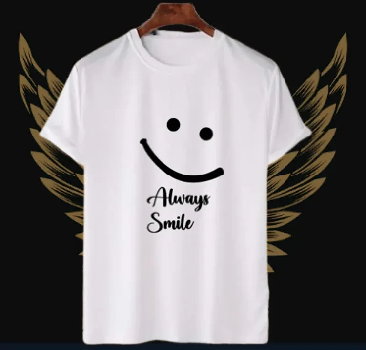 Always Smile Jersey T-Shirt For Man| Half Sleeve T Shirt For Men