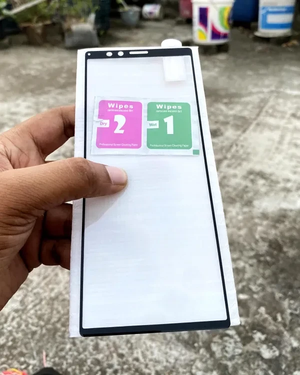 For Sony Xperia 1 Full Tempered Glass Full Glue Premium Quality Ultra Clear Anti-scratch, Anti Oil Stains Screen Protector Edge To Edge Full Screen Coverage Glass Protector