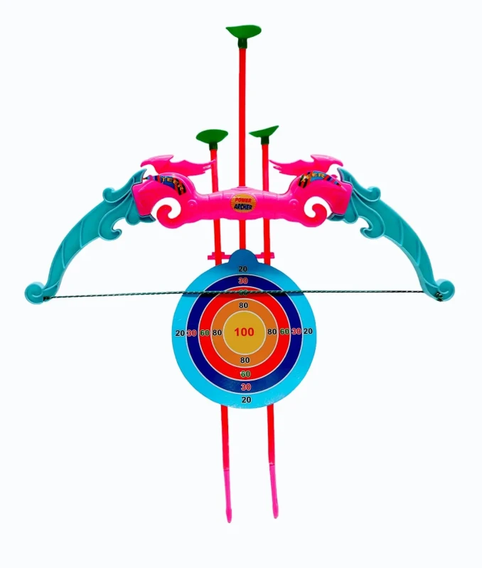 Kids Archery Bow And Arrow Toy Set With Three Suction Cup Arrows